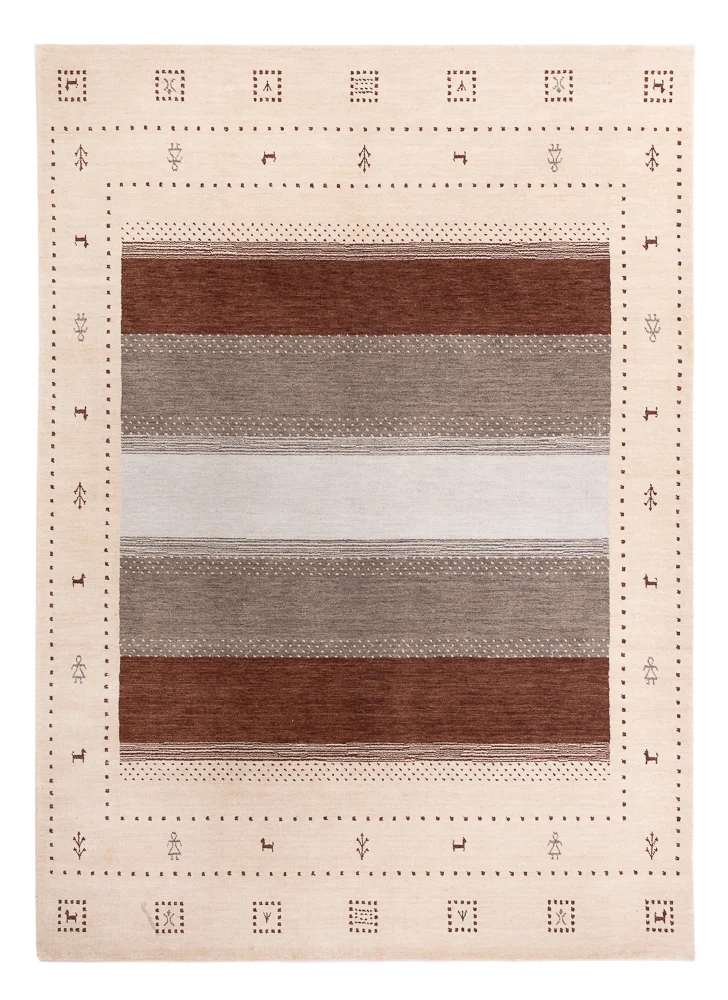Loribaft Loom Teppich 170x240cm - Wollteppich - hellbeige