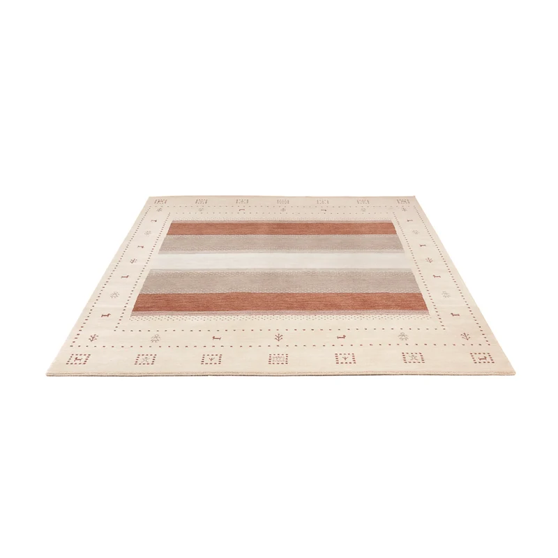Loribaft Loom Teppich 170x240cm - Wollteppich - hellbeige