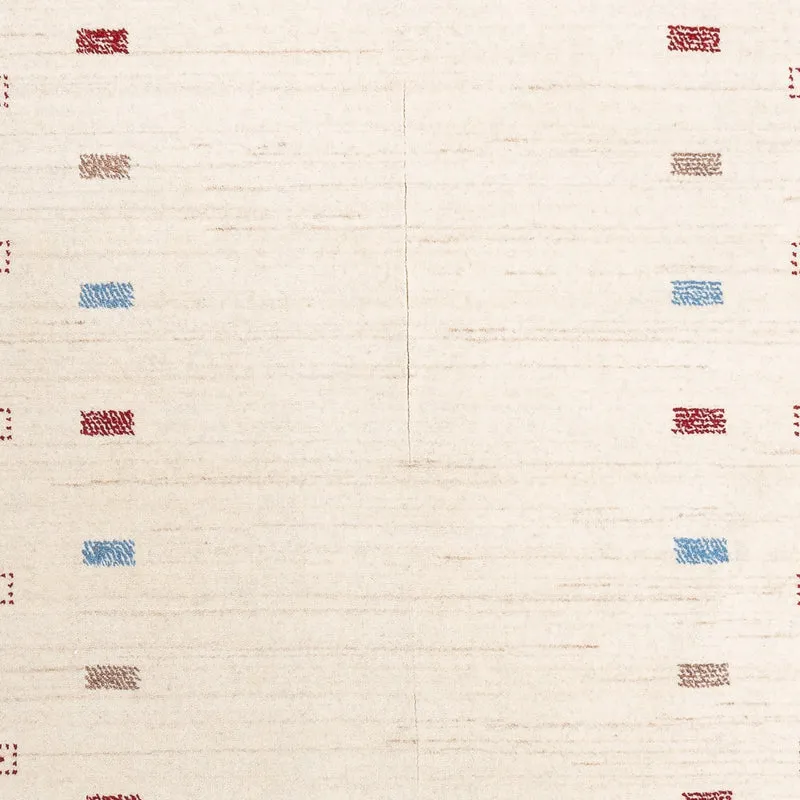 Loribaft Loom Teppich 170x240cm - Wollteppich - naturweiß
