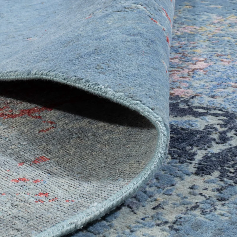Designer Teppich 163x242cm - seeblau