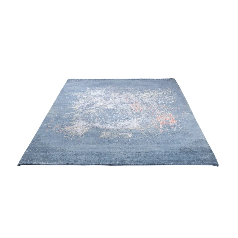 Designer Teppich 163x242cm - seeblau