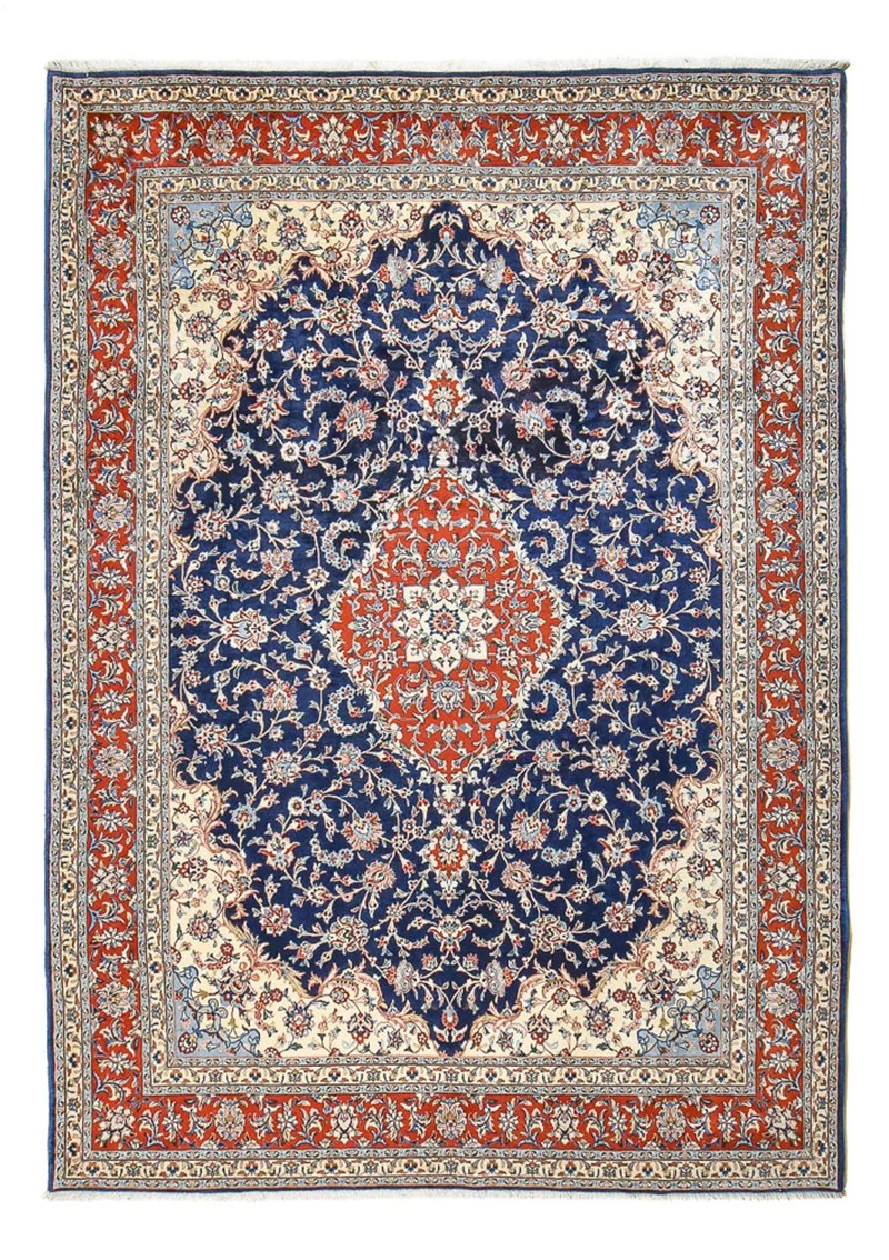 Sarough Teppich 260x362cm - Perserteppich - blau
