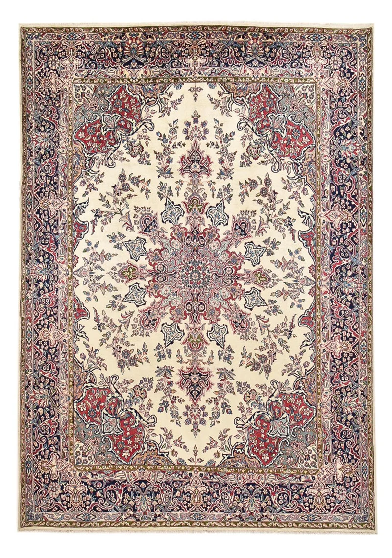 Rafsanjan Teppich 300x417cm - Perserteppich - hellbeige