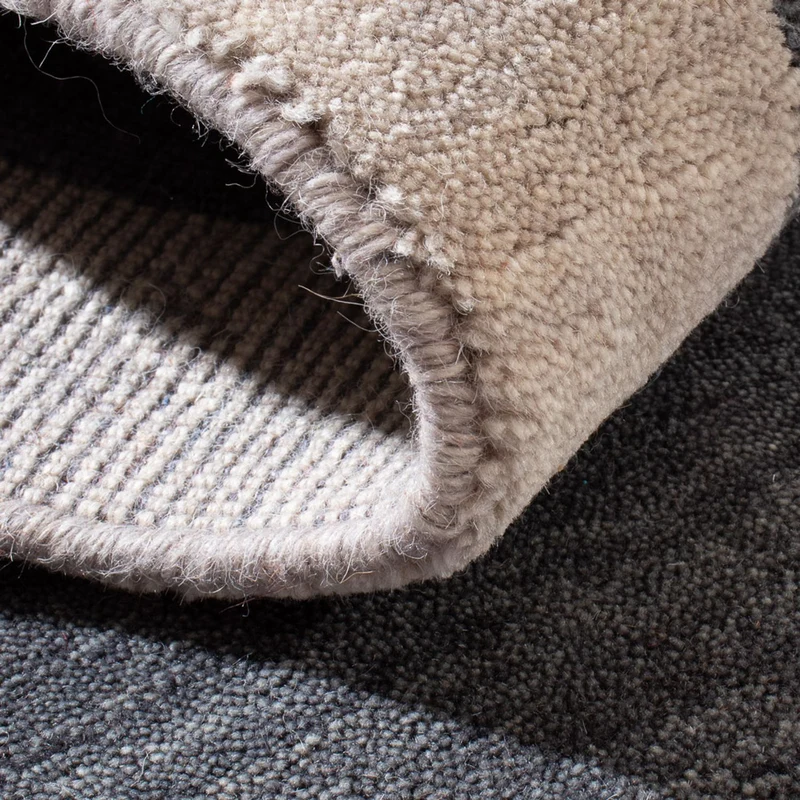 Gabbeh Teppich Indus 70x140cm - Wollteppich - grau