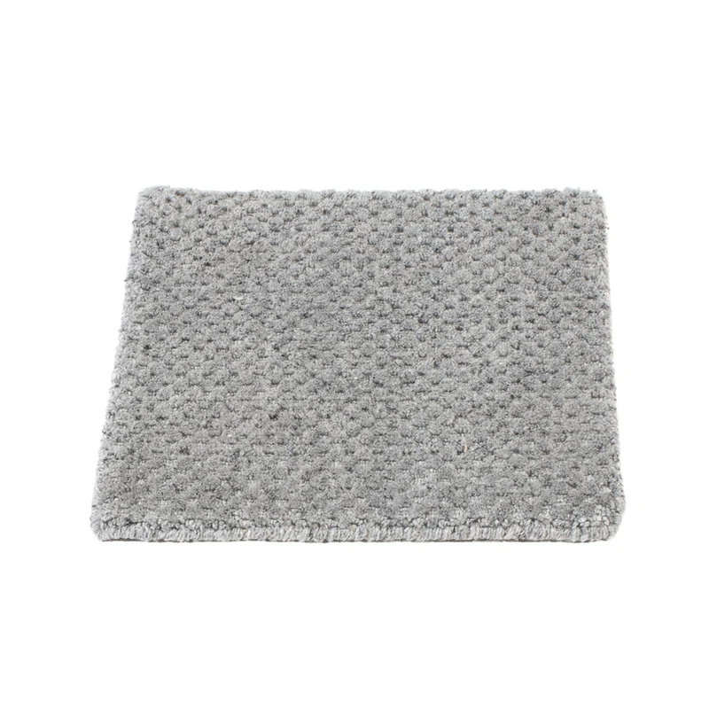 Wollteppich 30x30cm - grau