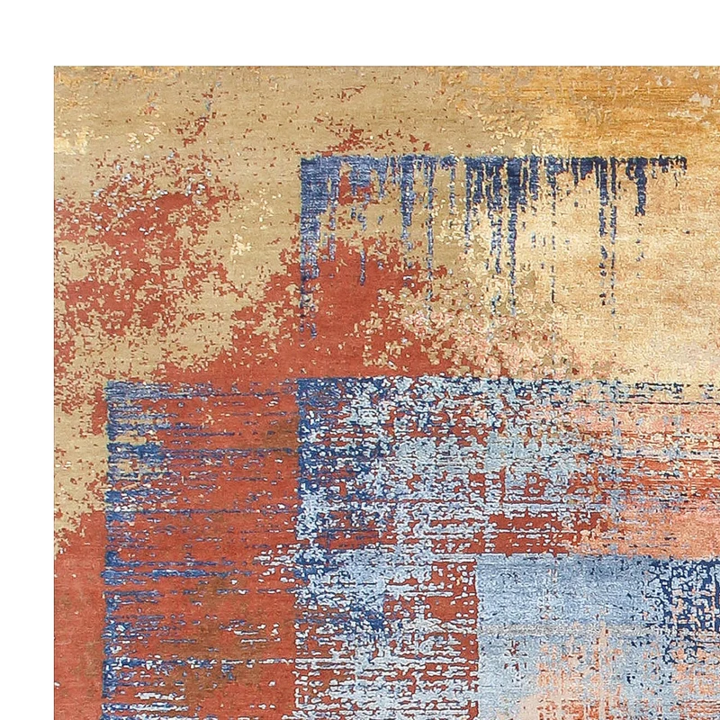 Designer Teppich 242x313cm - mehrfarbig