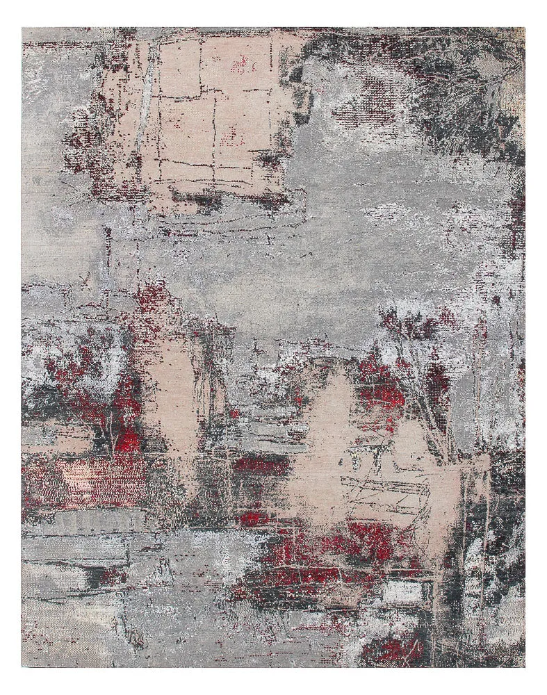 Designer Teppich 240x302cm - mehrfarbig