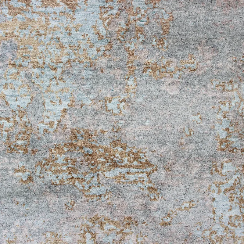 Designer Teppich 241x309cm - silber