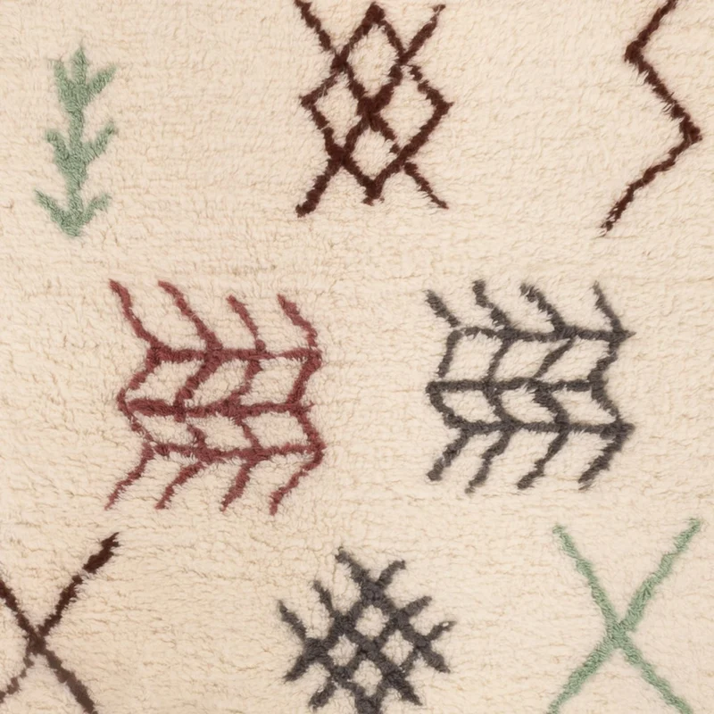 Berber Teppich 150x255cm - Wollteppich - mehrfarbig