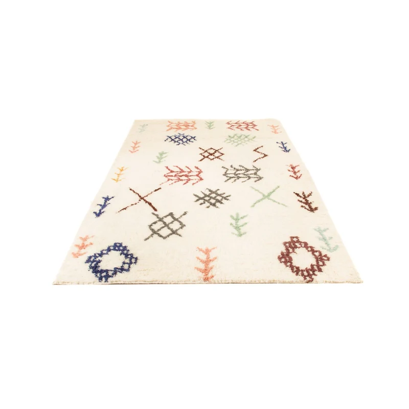 Berber Teppich 150x255cm - Wollteppich - mehrfarbig