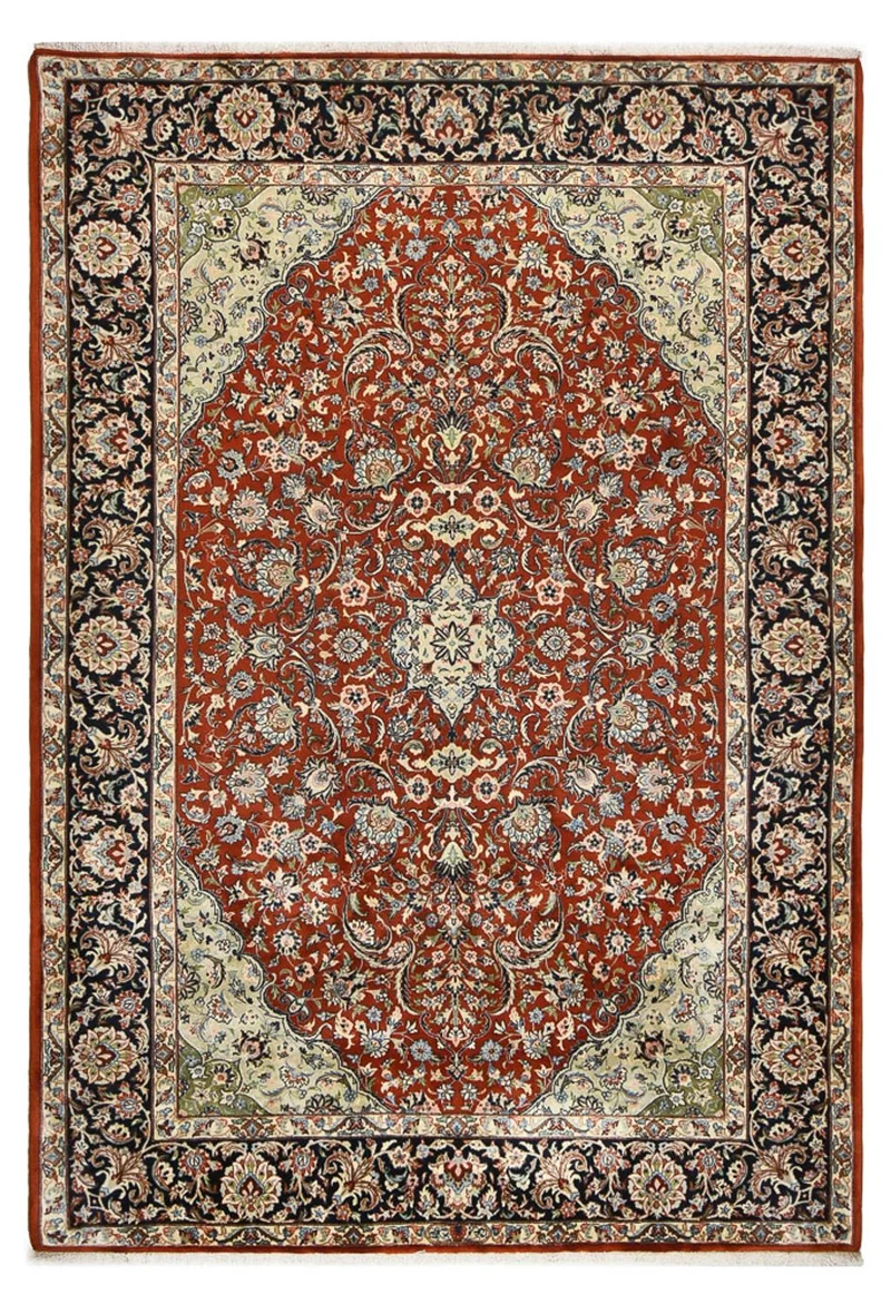 Isfahan Teppich 210x305cm - Perserteppich - rot