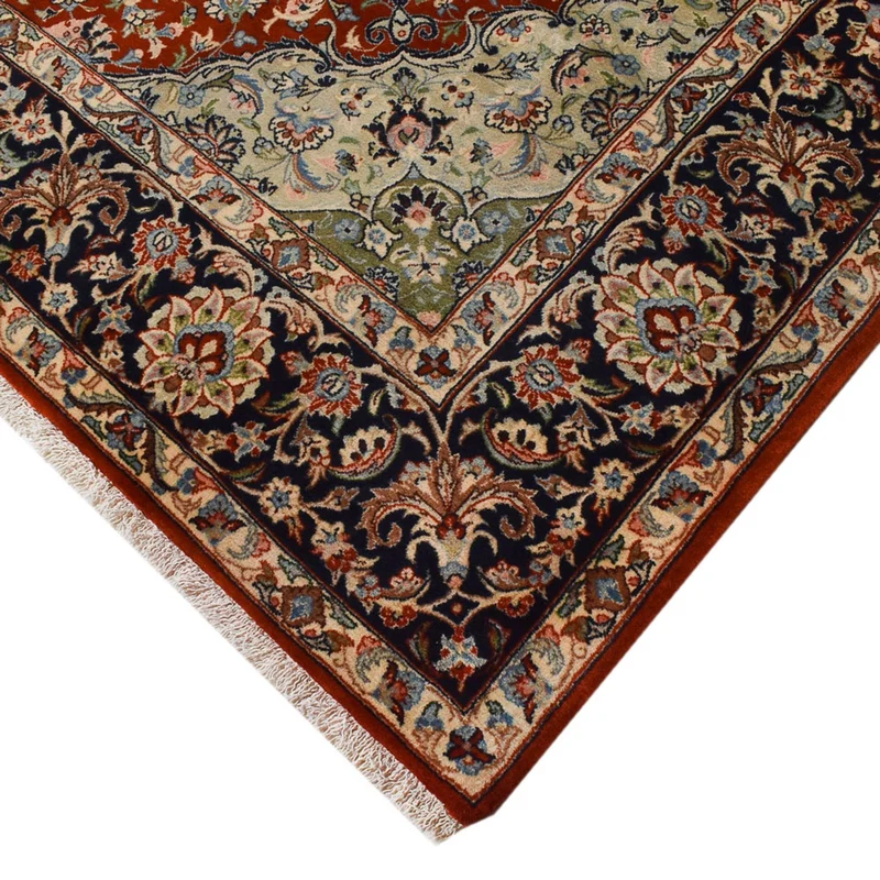 Isfahan Teppich 210x305cm - Perserteppich - rot