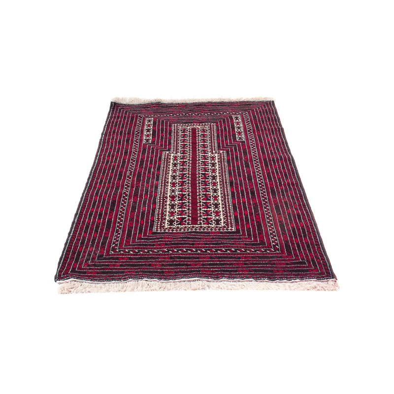 Belutsch Teppich quadratisch - 250 x 250 cm - dunkelrot