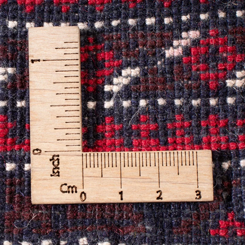 Belutsch Teppich quadratisch - 250 x 250 cm - dunkelrot