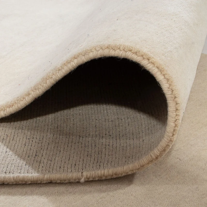 Gabbeh Teppich Indus 80x300cm - Wollteppich - beige