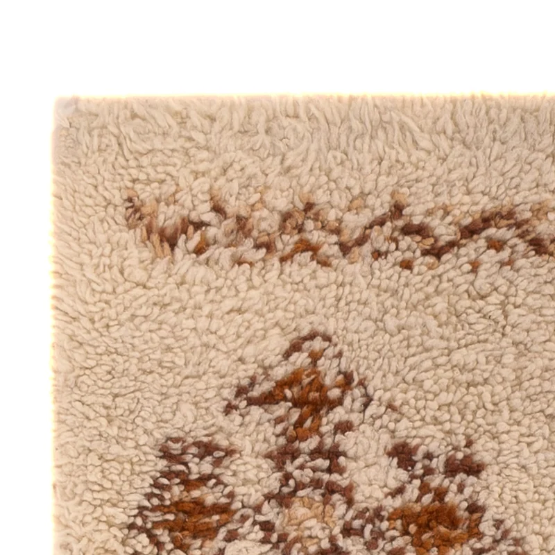 Berber Teppich 75x143cm - Wollteppich - beige