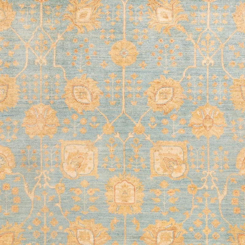 Ziegler Teppich - 257 x 345 cm - hellblau