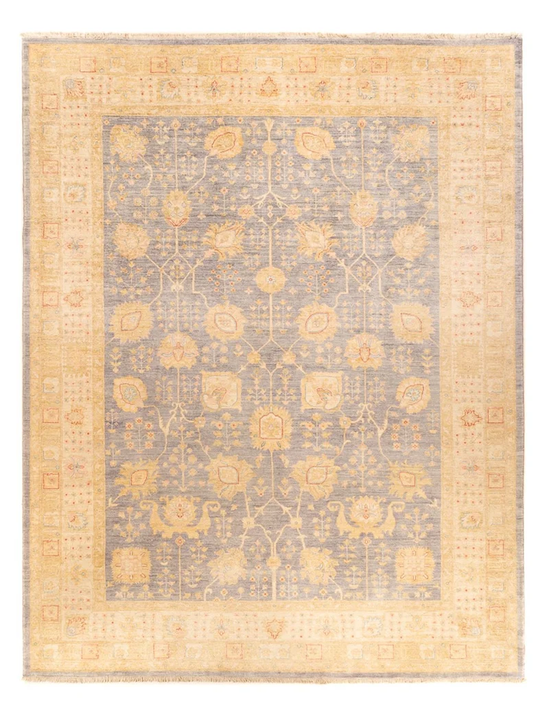 Ziegler Teppich 257x343cm - Orientteppich - hellblau
