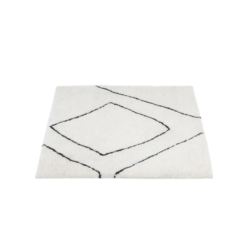 Wollteppich 62x62cm - hellgrau