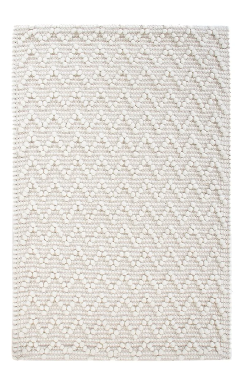 Wollteppich 62x94cm - hellgrau