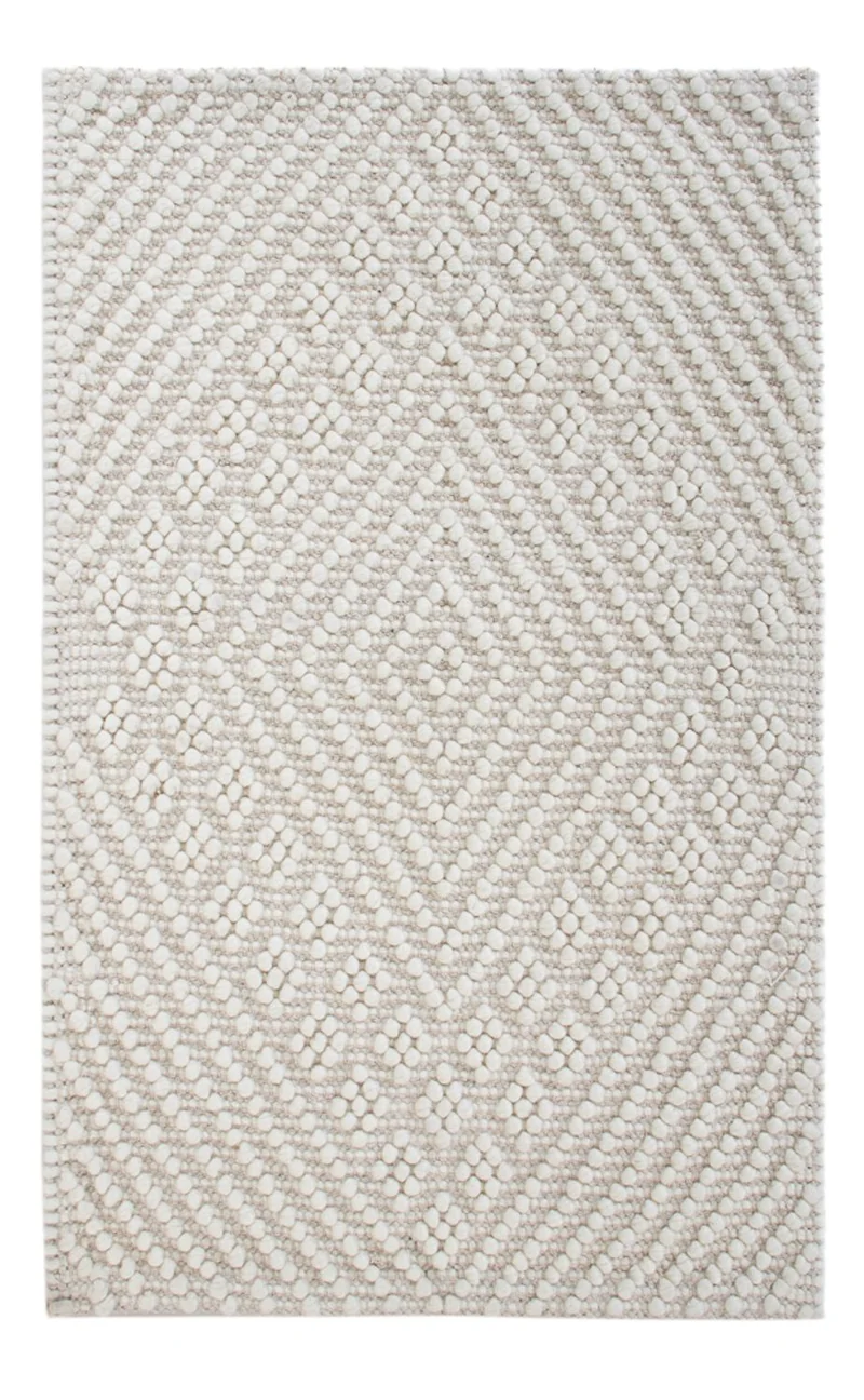 Wollteppich 62x96cm - hellgrau