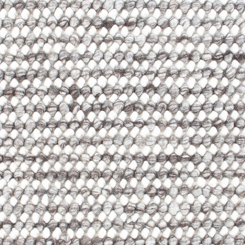 Wollteppich - 60 x 94 cm - grau