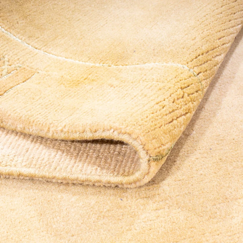 Nepal Teppich 166x242cm - Wollteppich - hellbeige