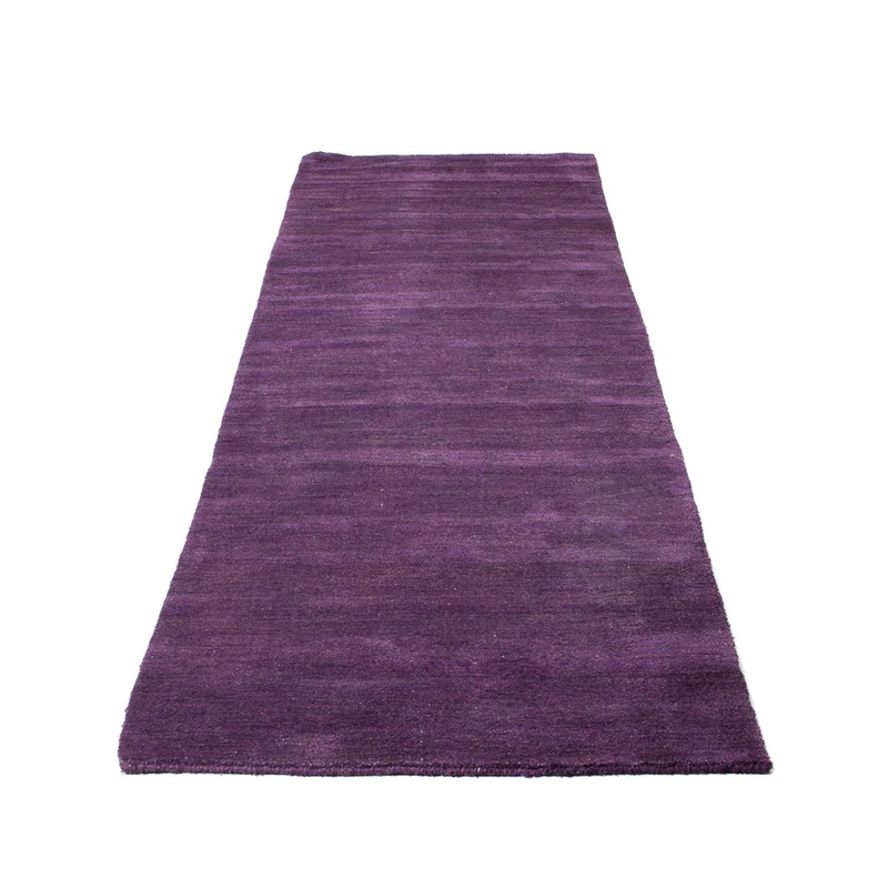 Gabbeh Teppich Indus 80x300cm - Wollteppich - lila