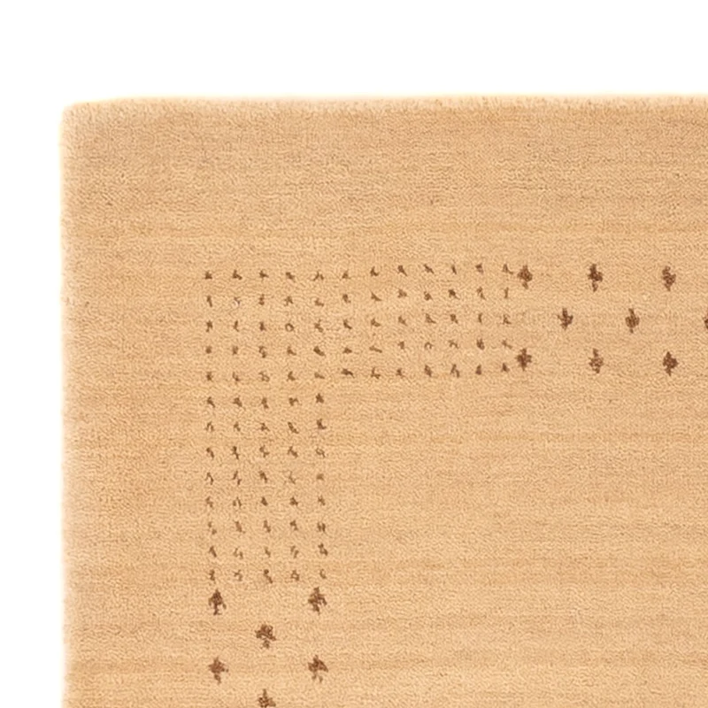 Indo Loribaft Teppich 63x93cm - Wollteppich - beige