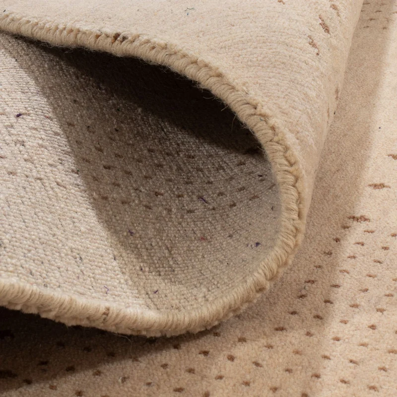 Indo Loribaft Teppich 63x93cm - Wollteppich - beige