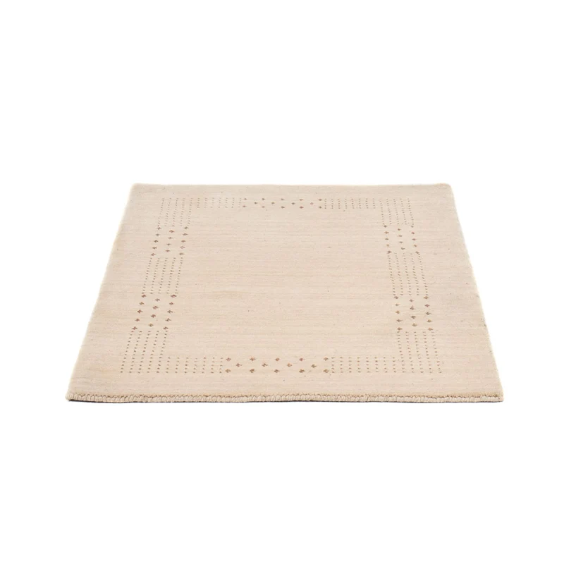 Indo Loribaft Teppich 63x93cm - Wollteppich - beige