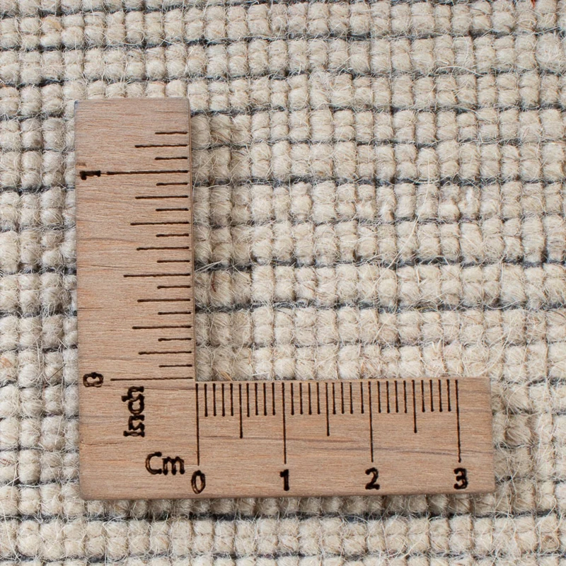 Indo Loribaft Teppich 200x200cm - Wollteppich - beige