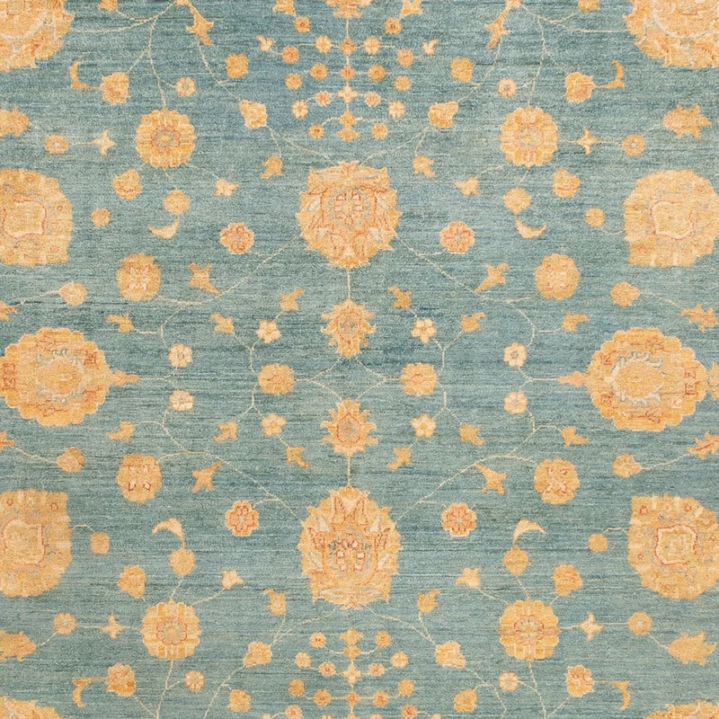 Ziegler Teppich 255x353cm - Orientteppich - blau