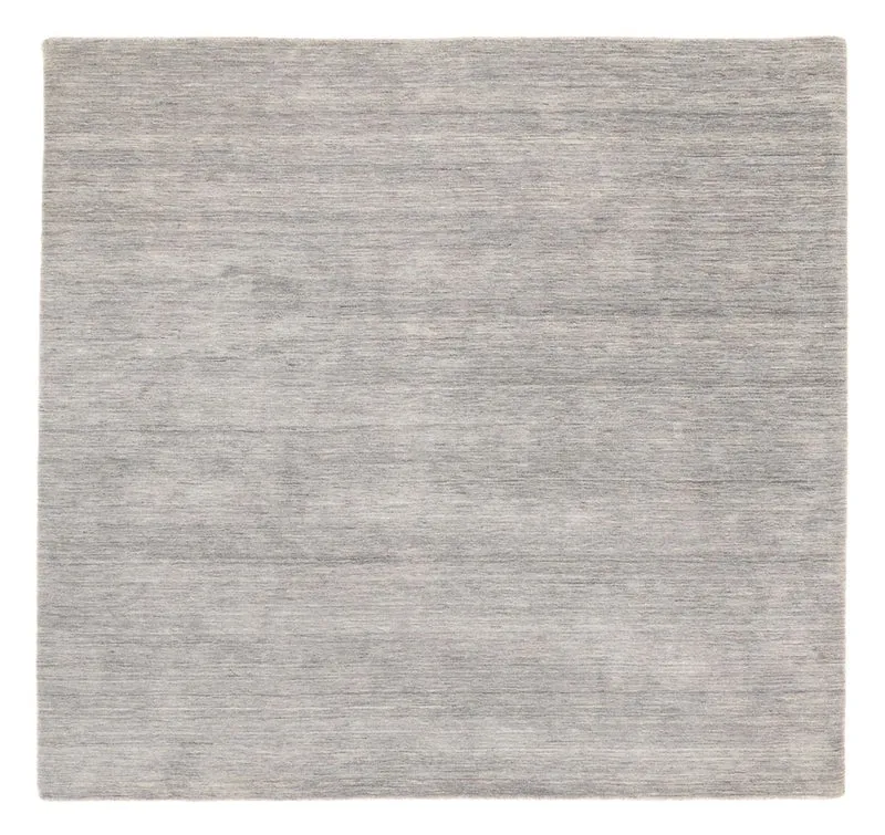 Indo Loribaft Teppich 200x200cm - Wollteppich - hellgrau