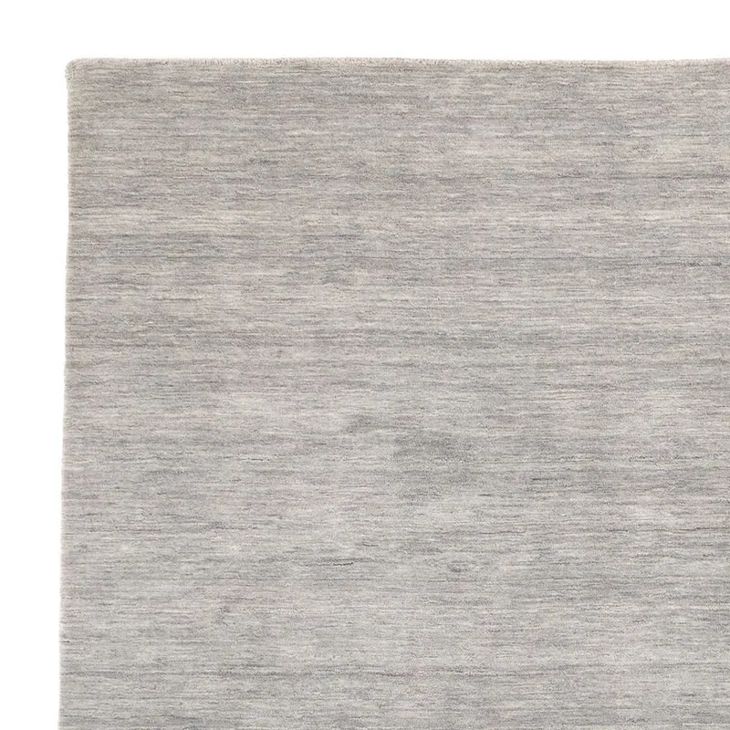 Indo Loribaft Teppich 200x200cm - Wollteppich - hellgrau