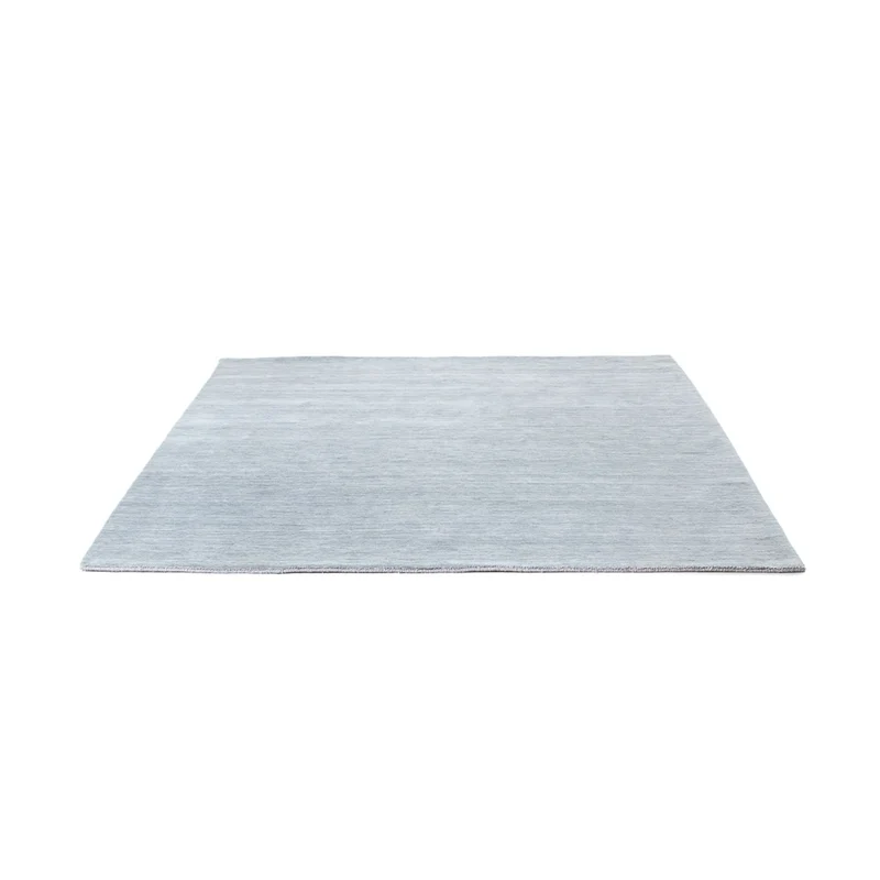 Indo Loribaft Teppich 200x200cm - Wollteppich - hellgrau