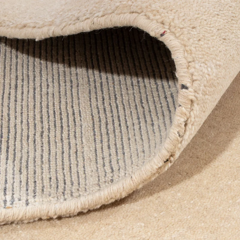 Gabbeh Teppich Softy 250x250cm - Wollteppich - beige