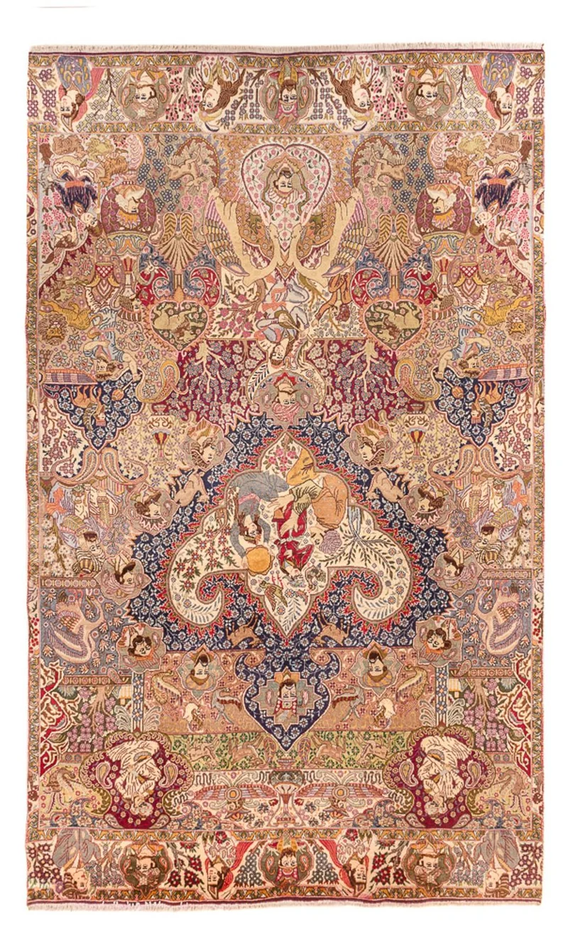 Kaschmar Teppich 235x390cm - Perserteppich - mehrfarbig