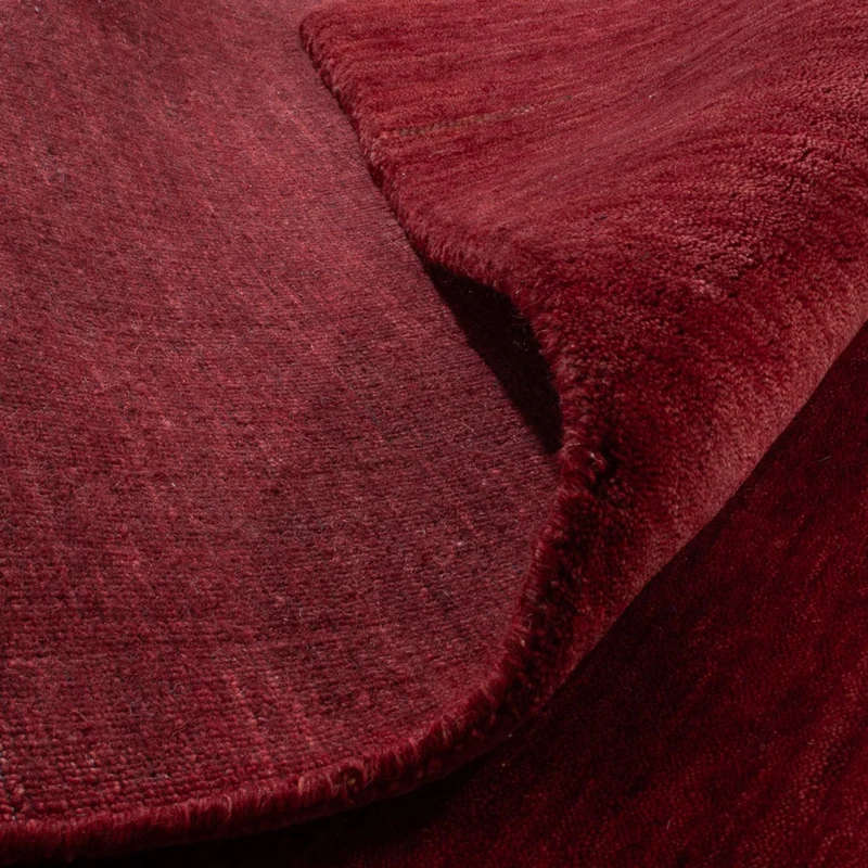 Gabbeh Teppich Indus 70x140cm - Wollteppich - dunkelrot