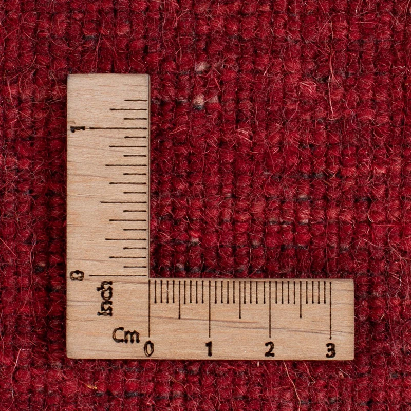 Gabbeh Teppich Indus 70x140cm - Wollteppich - dunkelrot
