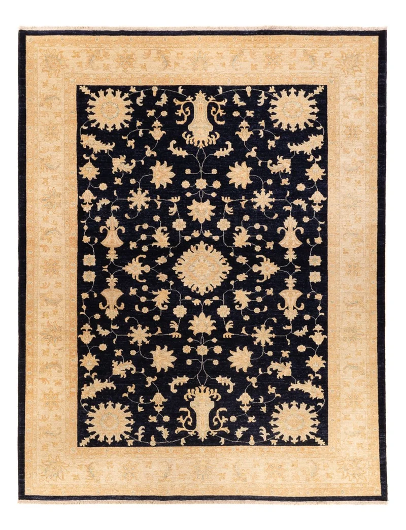 Ziegler Teppich 248x332cm - Orientteppich - dunkelblau