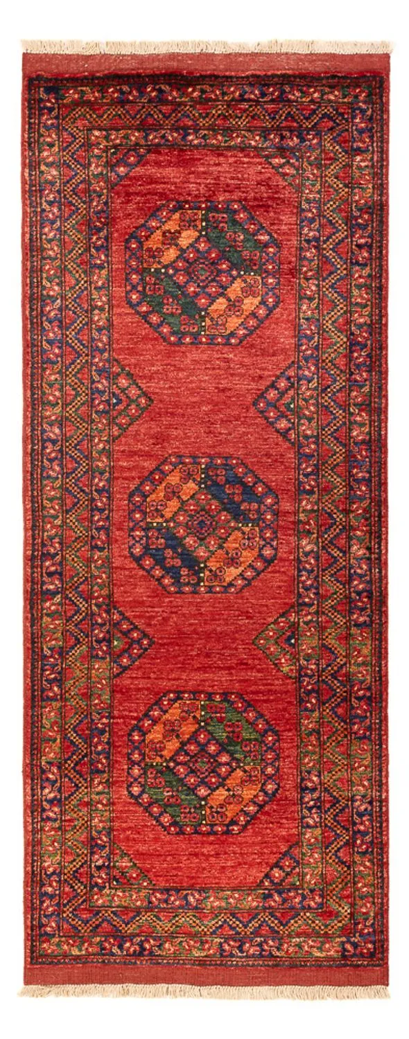 Afghan Teppich 84x206cm - Orientteppich - rot