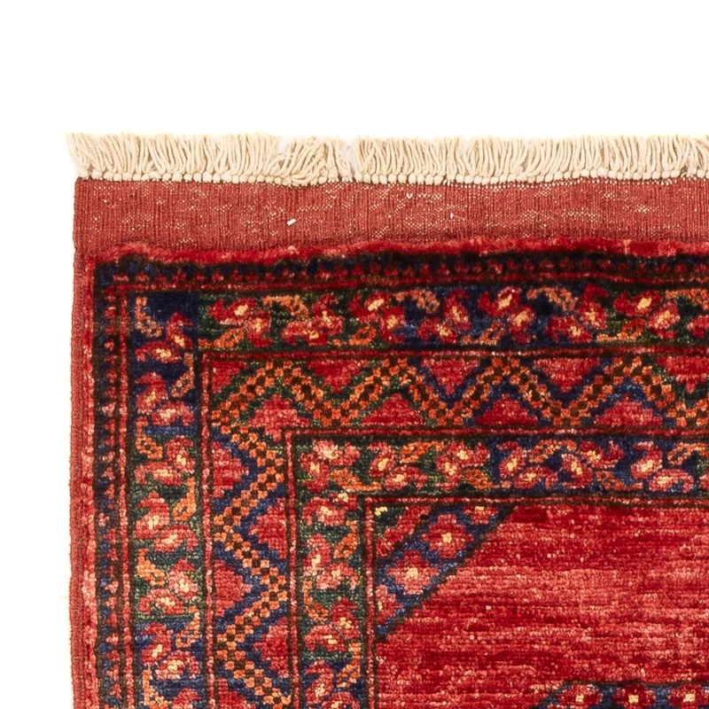 Afghan Teppich 84x206cm - Orientteppich - rot