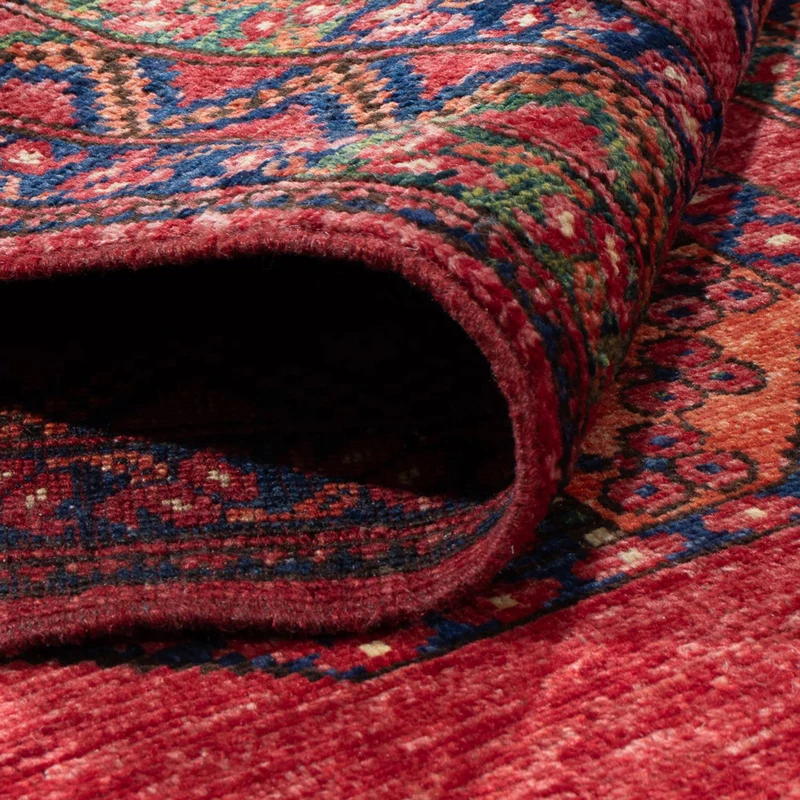 Afghan Teppich 84x206cm - Orientteppich - rot