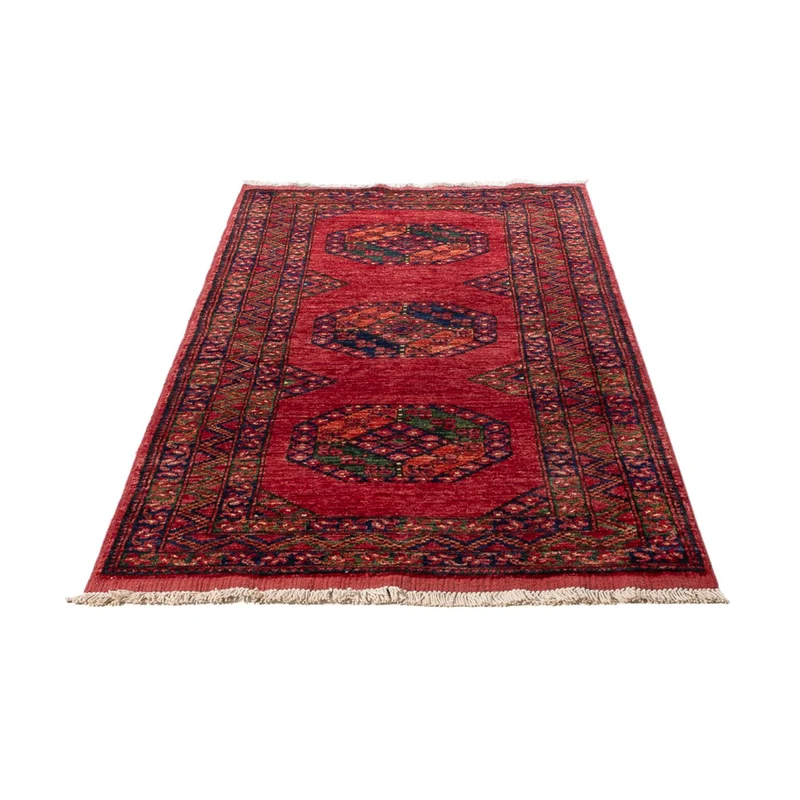 Afghan Teppich 84x206cm - Orientteppich - rot