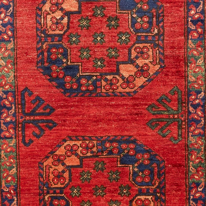 Afghan Teppich 83x216cm - Orientteppich - rot