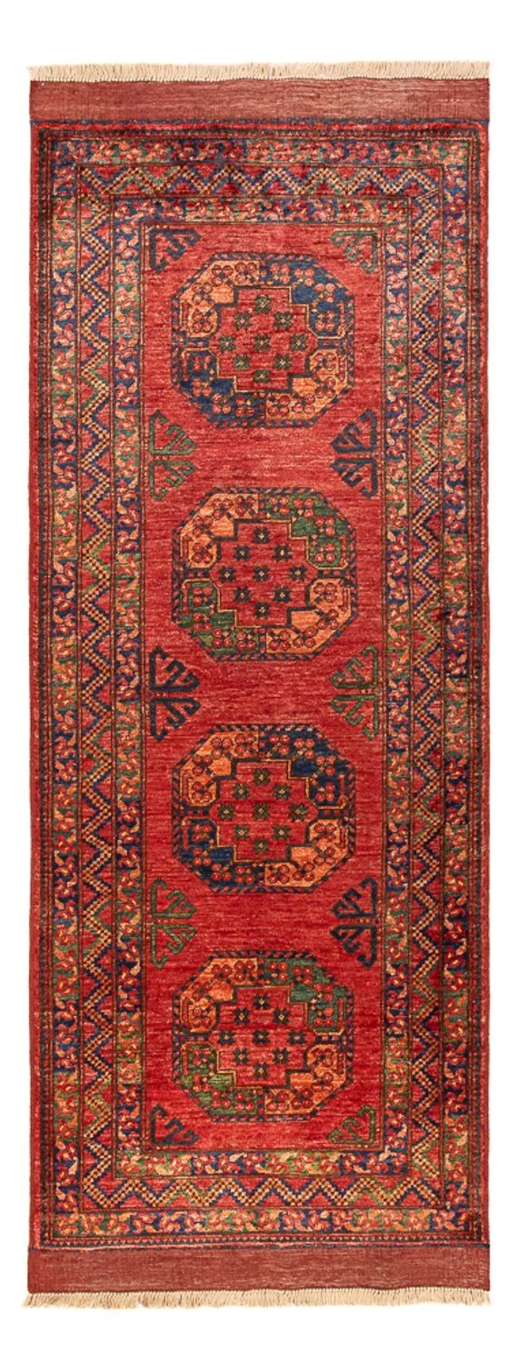 Afghan Teppich 82x204cm - Orientteppich - rot