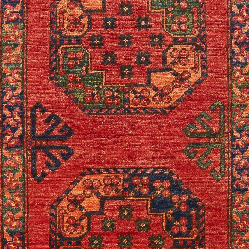 Afghan Teppich 82x204cm - Orientteppich - rot