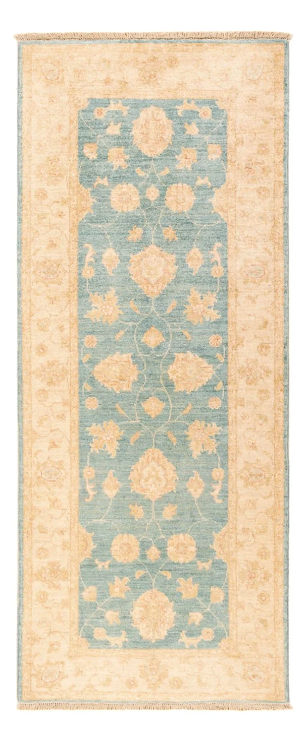 Ziegler Teppich 80x197cm - Orientteppich - türkis
