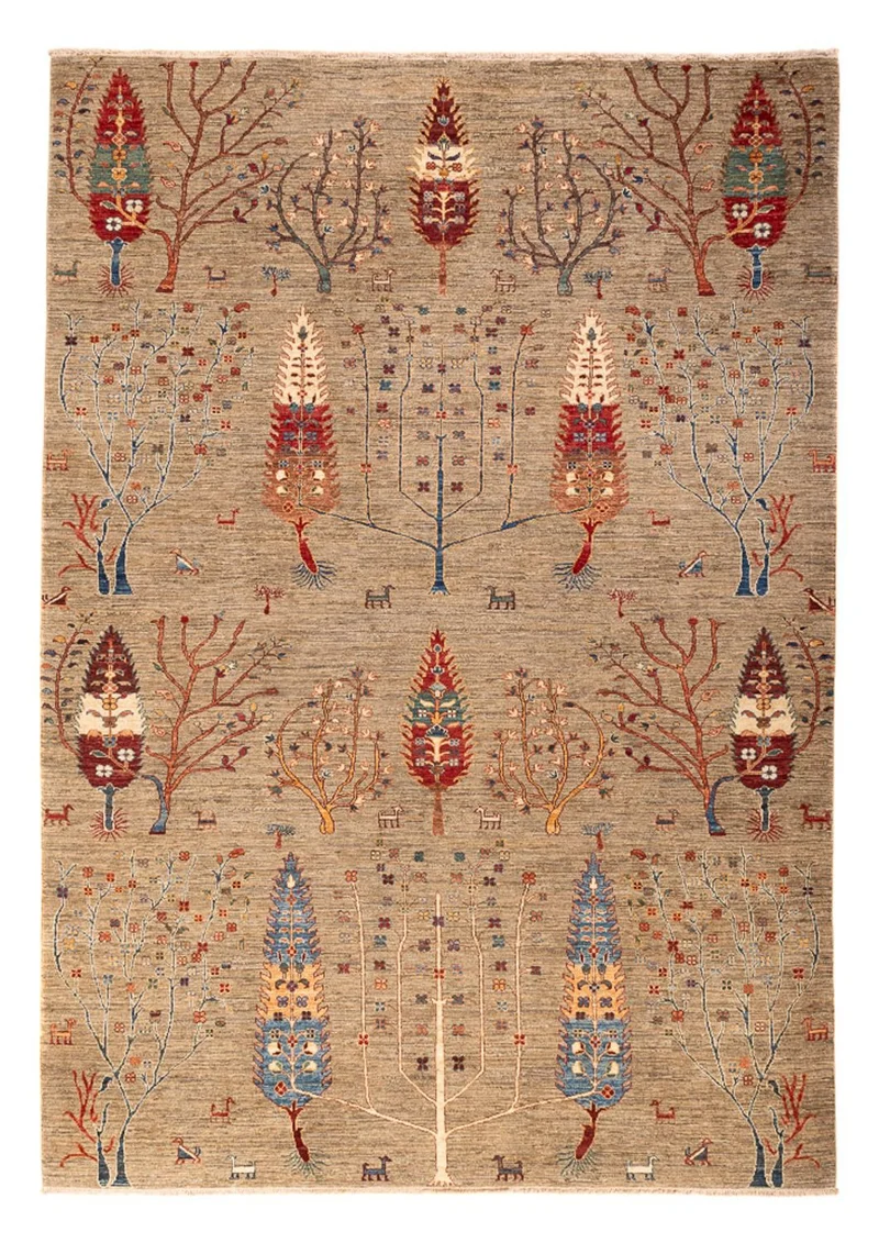 Ariana Teppich 211x291cm - Orientteppich - dunkelbeige